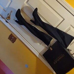 Charles by Charles David Black Over-the-Knee Boots